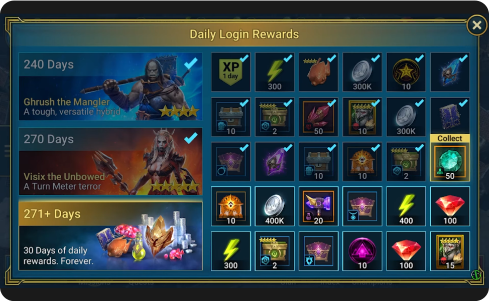 Daily Login Reward – часть 3. Популярные настройки и награды